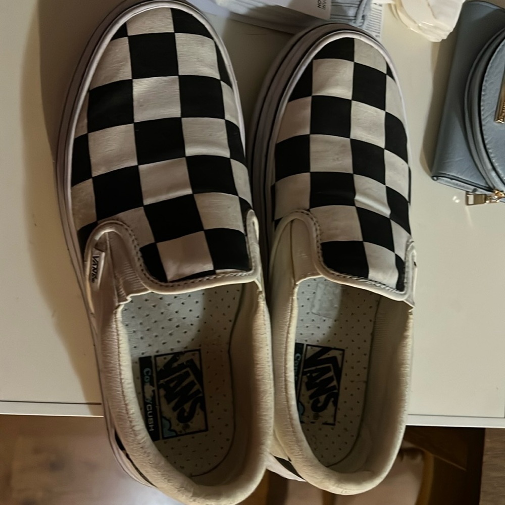 Vans checkerboard platforms